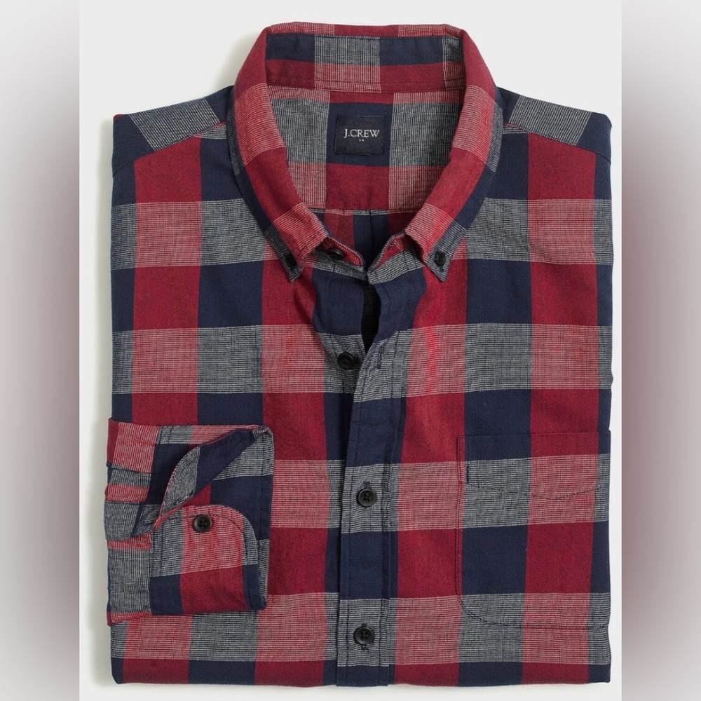 J.Crew men’s plaid button up